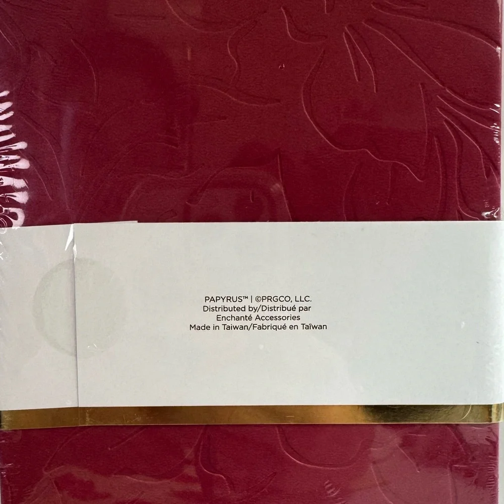 Papyrus Burgundy Note Pad with Pen